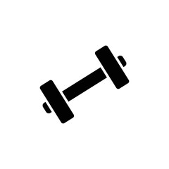 Barbells icon illustration. glyph icon style. icon related to fitness, sport. Simple vector design editable
