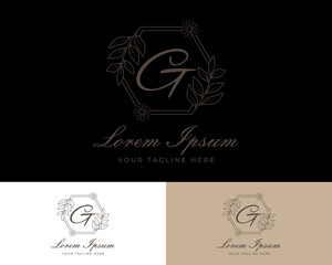 Letter G luxury premium logo.