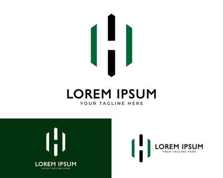 Letter H luxury premium logo.