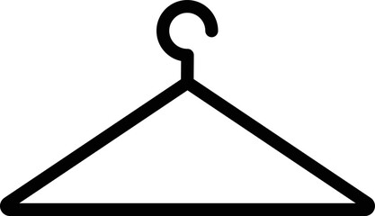 これはハンガーのアイコンのイラストです。