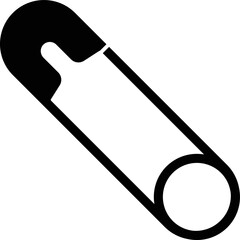 これは安全ピンのアイコンのイラストです。