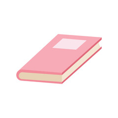 Book icon. Modern flat design style vector illustration. Isolated on a white background