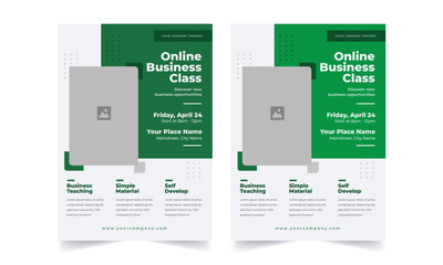 Trendy Flyer style vector design with an A4 format, modern leaflet cover, or presentation template. Suitable for social media and web or internet ads.