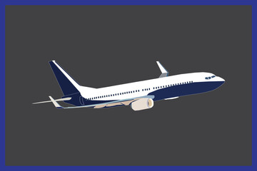 Aeroplane illustration, vector graphics