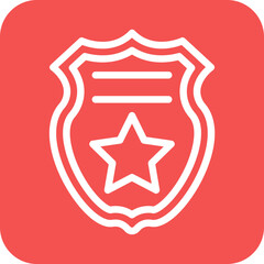Police Badge Icon Style