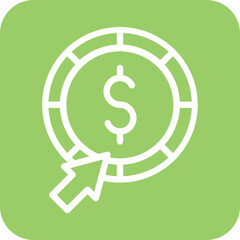 Fototapeta premium Pay Per Click Icon Style
