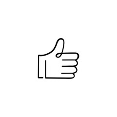 Thumb up Line Style Icon Design