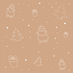 icon, vector, gift, christmas, winter, symbol, illustration, basket, box, pattern, seamless, new year