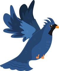 Crested Eagle Bird Illustration Vector