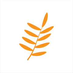 Chinese New Year Leaf Illustration