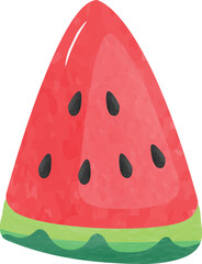 Watermelon Fruit vector illustration. fruit image or clip art.