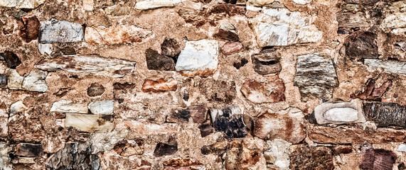 Fototapeta premium Natural Stone Wall Textured Background
