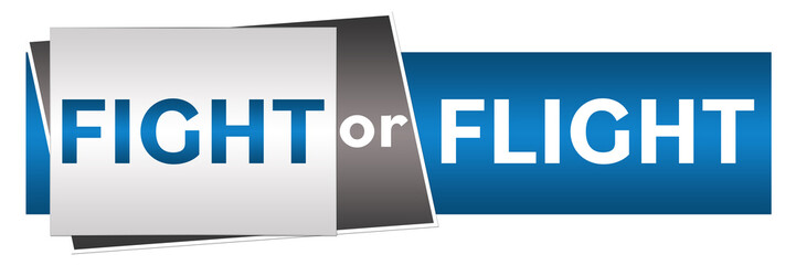 Fight Or Flight Blue Grey Horizontal 