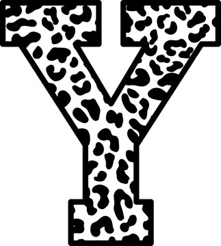 recommend clip art: Leopard Font Alphabet Y