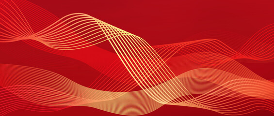 Curve abstract red background