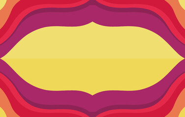 paper cut background with yellow and red colors