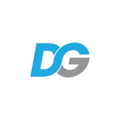 DG letter logo design Logo with three letters DG letter vector design logo