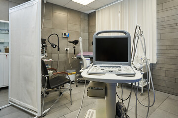 ultrasound machine in doctor's office