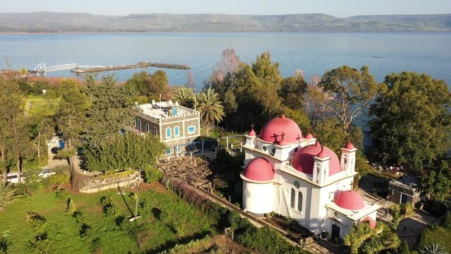 The 12 apostles church in Tiberias, Israel