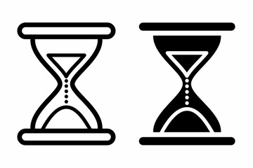 Hourglass icon vector illustration. Stock vector.