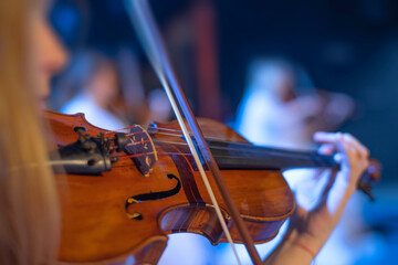 violin at a concert © Aliaksei