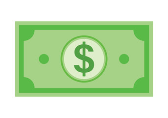 Paper Money in USD Dollar Cash Icon Clipart PNG Illustration Isolated on Transparent Background