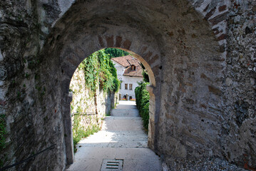 Il centro storico di Feltre in provincia di Belluno.