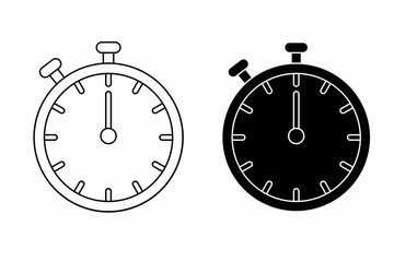 Stopwatch icon vector illustration. Stock vector.