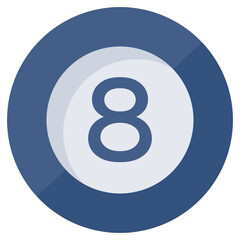 A trendy vector design of snooker ball