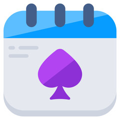 Perfect design icon of casino schedule 