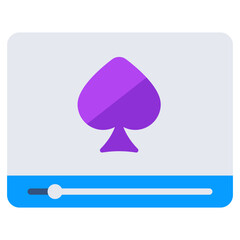 An icon design of online gambling 