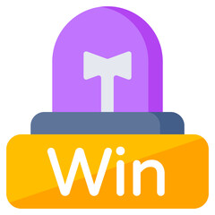 Premium download icon of win badge 