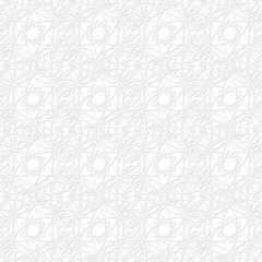Seamless vector pattern, gray geometric patterns with shadow on a white background. For printing, packaging, wallpaper, textiles, web design, banner