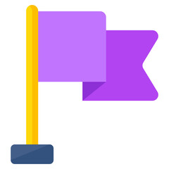 A unique design icon of flag