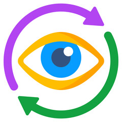 Modern design icon of eye update 