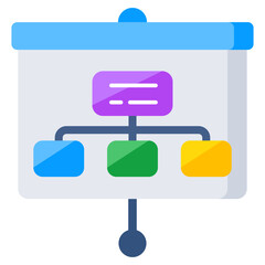 Unique design icon of hierarchy 