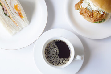食事とコーヒー