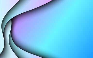 Abstract wave shape gradient color rainbow color background