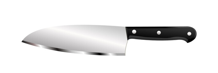 Kitchen knife, chef's knife, vector illustration