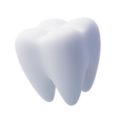 Dental teeth 3d icon, health care and medical concept.