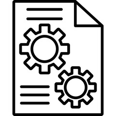 Obraz premium Cogwheels Icon