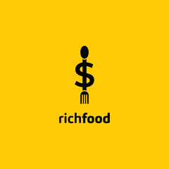 rich food logo design creative