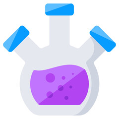 An editable design icon of chemical flask