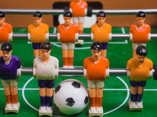 Field table game foosball team player