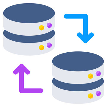 Modern design icon of database transfer 