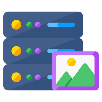 Vector design of server gallery 