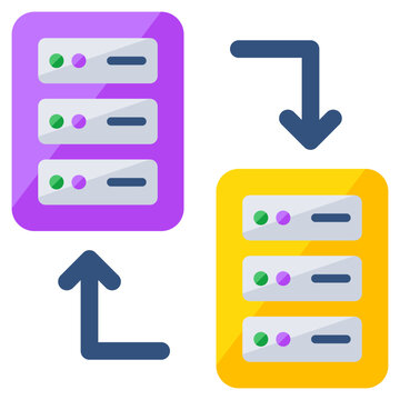 Modern design icon of database transfer 