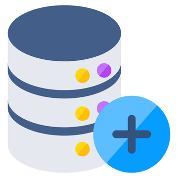 Modern design icon of add server 