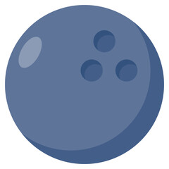 Editable design icon of bowling ball