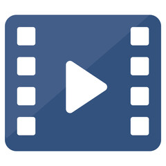 A unique design vector of video reel 